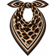 Mavi Masal Leopar Fular Kadın Ve Bandana