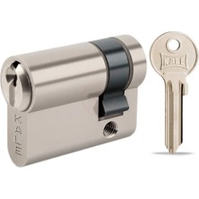 Kale Kilit Standart Yarım Silindir Çelik Pimli 41 mm Barel 05+10+26 mm Nikel - 164GRC00040