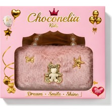 Chocogirl Perla Mini Peluş Pudra Renk Kız Çocuk Çantası