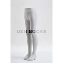 Uzn Socks Gri Pamuklu Çocuk Kilotlu Çorap- Çocuk Mevsimlik Yazlık Külotlu Çorap