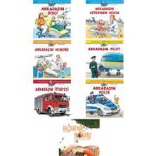 Türkiye İş Bankası Yayınları Dünyayı Öğreniyorum(Arkadaşım Polis-Itfaiyeci-Pilot-Hemşire-Dişçi-Veteriner Hekim)-Balsarı’nın Kovanı 7 Kitap Set