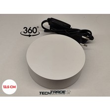 Tech Trade Ürün Çekimi Için 360° Dönen Stand Elektrikli 12.5cm Çapında