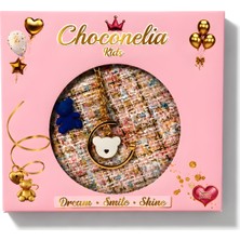 Chocogirl Luna Tüvit Pembe-Beyaz Renk Kız Çocuk Çantası