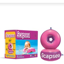 Scapsea Çocuklar Için Içi Dolgulu Yüzme Kolluk 10- 40 kg Pembe ve Mavi Taşıma Çantası, Şişirme Pompası ve Tamir Bandı Hediyeli Ürün