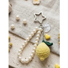 My Balli Store Amigurumi Limon Çanta Aksesuarı ve Incili Yıldız Anahtarlık