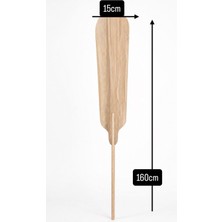 Balkar Ticaret 160 cm Ahşap Fırın Küreği 15 cm Enli Pizza Küreği Ekmek Pide Lahmacun Fırıncı Küreği Doğal Ahşap