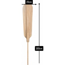 Balkar Ticaret 160 cm Ahşap Fırın Küreği 20 cm Enli Pizza Pide Lahmacun Ekmek Küreği Profesyonel Fırın Malzemesi