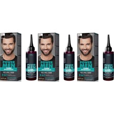 Joanna Power Men Anti-Grey Toner 02 Koyu Kahverengi – 3 Adet