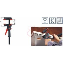 Bessey DUO65-8 Cırcır Mekanizmalı Tek El İşkencesi (İç-Dış) 650 mm