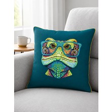 Pikko Home Çılgın Dostlar  Fitilli Polyester Kırlent Kılıfı(Kr)