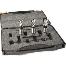 Evolution CUTTERKIT3S Cyclone 3 Parça Weldon Tip Manyetik Matkap Ucu Seti 25 mm Derinlik