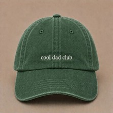 Cool Dad Club Nakışlı Vintage Yıkamalı Erkek Kep Şapka Babalar Günü Özel Sipariş