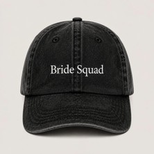 "bride Squad" Nedime Nakışlı Vintage Yıkamalı Beyzbol Şapkası