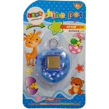 Duman Sanal Evcil Hayvan Dijital Anahtarlık Oyunu LCD Ekranlı Virtual Pet Mavi