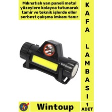 Wintoup #lamba Güçlü LED Su Geçirmez Outdoor Kafa Mıknatıslı Kamp Balıkçı 1200 Mah Şarjlı Kafa Lambası