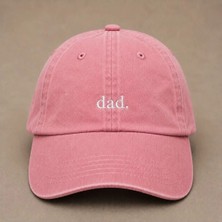 Dad Nakışlı Eskitme Yıkamalı Şapka Babalar Günü Özel Şapka Hediye