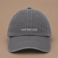 Cool Dad Club Nakışlı Vintage Yıkamalı Erkek Kep Şapka Babalar Günü Özel Sipariş