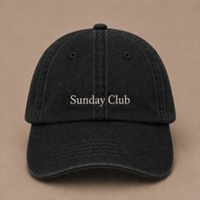 Sunday Club Nakışlı Vintage Yıkamalı Kep Şapka