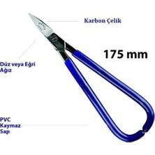 Weber 1492CS Karbon Çelik Düz Kuyumcu Makası 175 mm