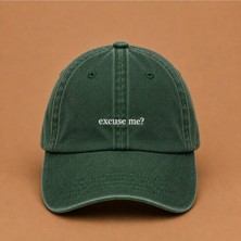 Excuse Me (Pardon) Nakışlı Vintage Yıkamalı Kep Şapka