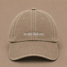 In My Dad Era Yazılı Eskitme Yıkamalı Şapka Babalar Günü Özel