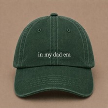 In My Dad Era Yazılı Eskitme Yıkamalı Şapka Babalar Günü Özel