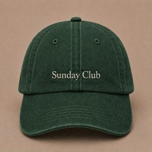 Sunday Club Nakışlı Vintage Yıkamalı Kep Şapka