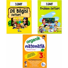 3.sınıf Eğitim Seti – Dil Bilgisi Defteri + Problem Defteri + Organik Matematik Problem Kitabı (3’lü Set)