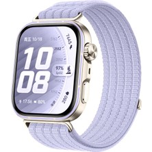 MMP Shop Huawei Watch Fit 5 Pro / Fit 5 / Fit 4 Pro / Fit 4 / Fit 3 Uyumlu Hasır Örgü Spor Cırtlı Kordon