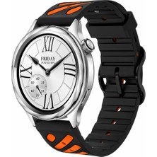 MMP Shop Xiaomi Watch S4 / S3 / S2 / S2 Pro / S1 Active / S1 Uyumlu Çift Renkli Silikon Spor Kordon