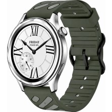 MMP Shop Xiaomi Watch S4 / S3 / S2 / S2 Pro / S1 Active / S1 Uyumlu Çift Renkli Silikon Spor Kordon