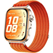 MMP Shop Huawei Watch Fit 5 Pro / Fit 5 / Fit 4 Pro / Fit 4 / Fit 3 Uyumlu Hasır Örgü Spor Cırtlı Kordon