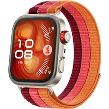 MMP Shop Huawei Watch Fit 5 Pro / Fit 5 / Fit 4 Pro / Fit 4 / Fit 3 Uyumlu Hasır Örgü Spor Cırtlı Kordon