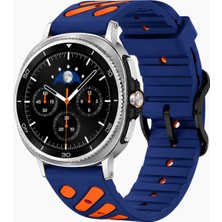 MMP Shop Samsung Galaxy Watch 8 40MM / 44MM / 46MM Classic Uyumlu Çift Renkli Silikon Spor Kordon