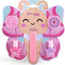Xplote Fun Butterfly Kız Çocuk Tırnak Tasarım Oje Seti