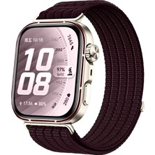 MMP Shop Huawei Watch Fit 5 Pro / Fit 5 / Fit 4 Pro / Fit 4 / Fit 3 Uyumlu Hasır Örgü Spor Cırtlı Kordon