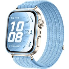 MMP Shop Huawei Watch Fit 5 Pro / Fit 5 / Fit 4 Pro / Fit 4 / Fit 3 Uyumlu Hasır Örgü Spor Cırtlı Kordon