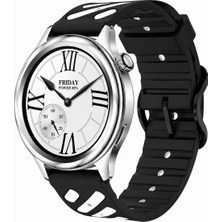 MMP Shop Xiaomi Watch S4 / S3 / S2 / S2 Pro / S1 Active / S1 Uyumlu Çift Renkli Silikon Spor Kordon