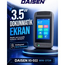 Daisen Daısen X5-D22 Mini Otdr Fiber Ölçüm Cihazı 1310/1550NM 22DB – Güç Ölçer, Işık Kaynağı, Vfl Dahil