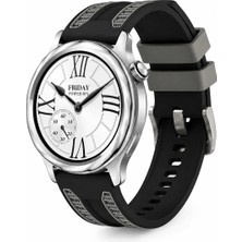 MMP Shop Xiaomi Watch S4 / S3 / S2 / S2 Pro / S1 Active / S1 Uyumlu Tokalı Desenli Silikon Kordon