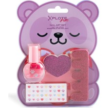 Xplote Fun Panda Kız Çocuk Tırnak Tasarım Oje Seti