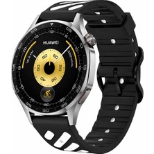 MMP Shop Huawei Watch Gt3 / Gt4 / Gt5 / Gt5 Pro / Gt6 / Gt6 Pro 46MM Uyumlu Çift Renkli Silikon Spor Kordon