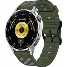 MMP Shop Huawei Watch Gt3 / Gt4 / Gt5 / Gt5 Pro / Gt6 / Gt6 Pro 46MM Uyumlu Çift Renkli Silikon Spor Kordon