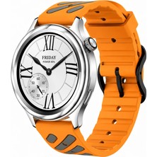 MMP Shop Xiaomi Watch S4 / S3 / S2 / S2 Pro / S1 Active / S1 Uyumlu Çift Renkli Silikon Spor Kordon