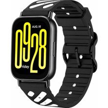 MMP Shop Xiaomi Redmi Watch 5 Active / 5 Lite Uyumlu Çift Renkli Silikon Spor Kordon