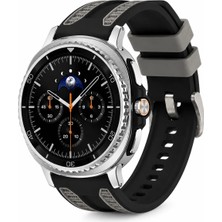 MMP Shop Samsung Galaxy Watch 8 40MM / 44MM / 46MM Classic Uyumlu Tokalı Desenli Silikon Kordon