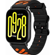 MMP Shop Xiaomi Redmi Watch 5 Active / 5 Lite Uyumlu Çift Renkli Silikon Spor Kordon