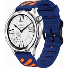 MMP Shop Xiaomi Watch S4 / S3 / S2 / S2 Pro / S1 Active / S1 Uyumlu Çift Renkli Silikon Spor Kordon