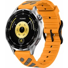 MMP Shop Huawei Watch Gt3 / Gt4 / Gt5 / Gt5 Pro / Gt6 / Gt6 Pro 46MM Uyumlu Çift Renkli Silikon Spor Kordon