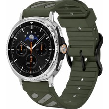 MMP Shop Samsung Galaxy Watch 8 40MM / 44MM / 46MM Classic Uyumlu Çift Renkli Silikon Spor Kordon